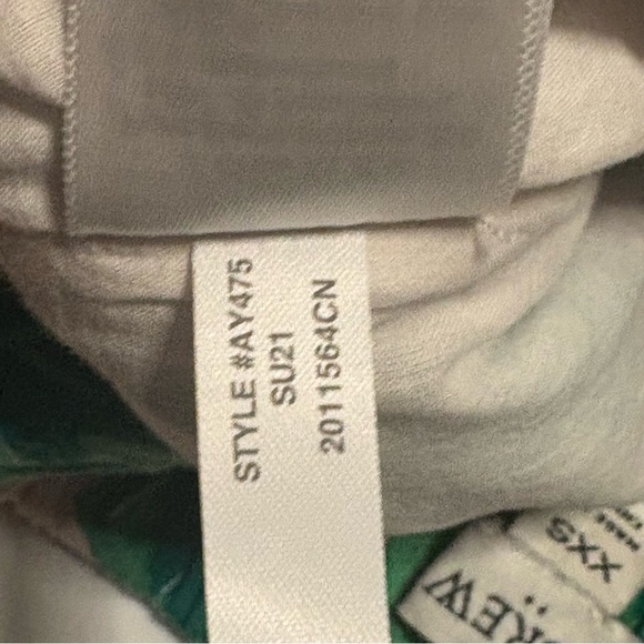 J. Crew Green Leaf Print Skirt - Picture 6 of 7